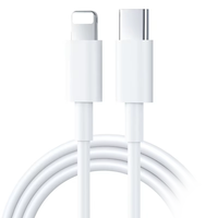 Câble USB-C vers 8 broches PD 30W, charge rapide et synchronisation des données, TPE Type-C pour iPhone 8 11 12 13 14 Pro Max iPad Tablette, 2M 3, Vente en gros