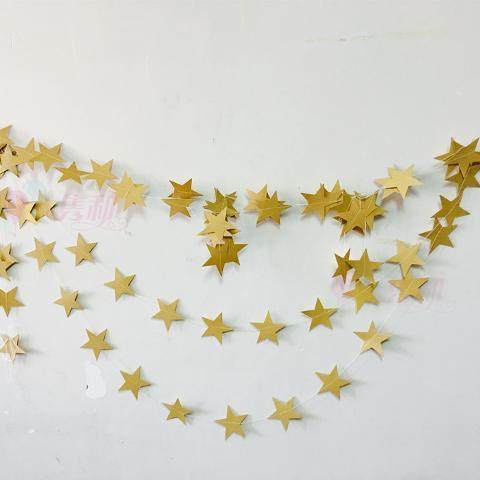 4m mirror golden star flower