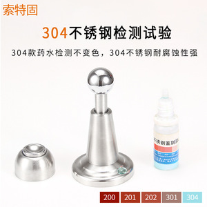 ตัวล็อคประตูไฮดรอลิก สแตนเลส 304 ติดผนังแบบแม่เหล็ก ไม่ต้องเจาะ ดีไซน์มินิมอล - Product Image 5