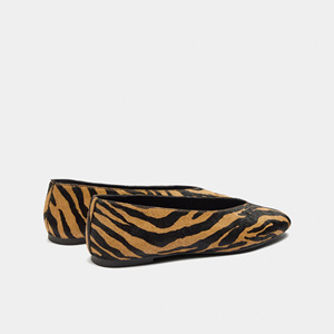 Vera pelle Slip-On leggero estate singola piatta moda retrò crine <span class=keywords><strong>di</strong></span> <span class=keywords><strong>cavallo</strong></span> da donna francese Mary Jane tendenza 2025 scarpe nuove - Product Image 3