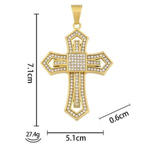 Offres Spéciales – Pendentif en Acier Inoxydable avec Micro-Incrustation, Bijou Chrétien, Croix Religieuse, Collier Ankh - Product Image 6