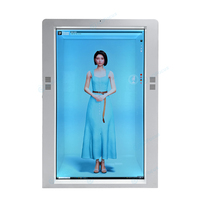 Vitrina Interactiva con Pantalla Táctil de Video Holográfica 3D de 86 Pulgadas para Interiores, Caja Transparente Holobox para Exhibición en Centros Comerciales