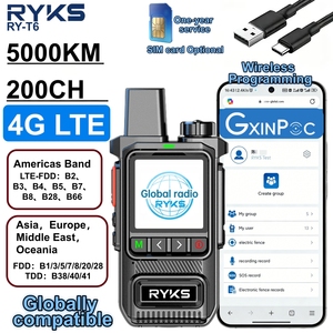 Radio bidirectionnelle Poc Radio Global 4G Walkie Talkie longue portée 5000 km pour le camping, radio amateur, compatible <span class=keywords><strong>Zello</strong></span> DMR <span class=keywords><strong>Baofeng</strong></span> UV5R Quansheng TK11 - Product Image 1