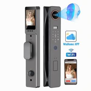 Home <span class=keywords><strong>Security</strong></span> 3D-Gesichts-Fingerabdruck-Erkennungs-App Wifi Smart Digital <span class=keywords><strong>Lock</strong></span> <span class=keywords><strong>Code</strong></span>-Karte Elektronisches Türschloss Cerra duras Inteli gentes - Product Image 1