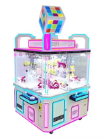 Vente chaude Arcade Station Distributeur Automatique Griffe Clips Équipement De Jeu 4 Joueurs À Monnaie Poupée Machine Grue Griffe Machine