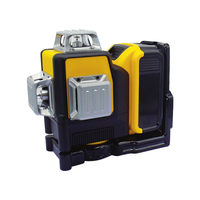 Niveau laser industriel 21V à batterie grande capacité, 12 lignes, lumière verte, ultra-longue durée de vie, haute précision 3D, pour extérieur, direct usine