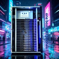 Boîtier serveur intégré 20-en-1 pour plateforme de contrôle de carte mère S8 S20, châssis de contrôle de groupe OTG pour automatisation TikTok et Click Farm