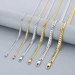 Collier en <span class=keywords><strong>acier</strong></span> <span class=keywords><strong>inoxydable</strong></span> 316L inaltérable, chaîne cubaine NK tendance et élégante, bijou décontracté style hip-hop - Product Image 1