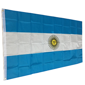 Drapeaux de pays argentins 3x5 pieds, en Polyester imprimé, drapeaux de Football du <span class=keywords><strong>Qatar</strong></span> 2022 - Product Image 2