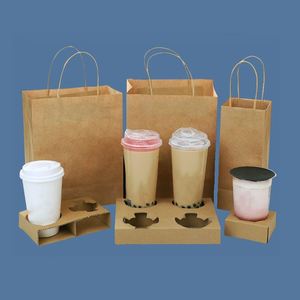 Bolsa de Papel Personalizada con Asa y Logotipo Propio, Bolsa Kraft Marrón, Blanca o Negra al por Mayor para Restaurante, Comida para Llevar o Compras - Product Image 5