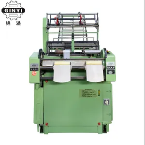 GINYI Multipurpose 2 Heads Narrow Fabric High Speed Plain Needle Loom Polyester Nylon Latex Webbing Knitting Needle Machinery