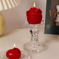 Handgekräuselte Rosen-Duftkerze Valentinstag Hochzeit Duft Heimdekoration Sojawachs Romantisches Parfüm