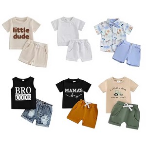 Conjuntos de Ropa Infantil de Algodón de Alta Calidad, Lote Mixto, Ropa de Verano para Niños y Niñas, Venta al Por Mayor - Product Image 4