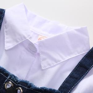 ชุดเดรสแฟชั่นสำหรับเด็กผู้หญิงตัวเล็กชุดเสื้อผ้าแบบจับคู่สไตล์ตะวันตก - Product Image 4