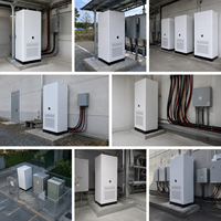 Système de stockage d'énergie à batterie LiFePO4 241 kWh, hors réseau, extérieur, tout-en-un, armoire de refroidissement liquide, micro-réseau d'appoint pour usine