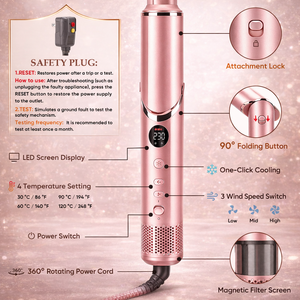 <span class=keywords><strong>Styler</strong></span> capillaire multi-usages 8 en 1, moteur sans balais haute vitesse 110000 tr/min, ensemble de brosses à air chaud, nouveau sèche-cheveux et <span class=keywords><strong>styler</strong></span> - Product Image 3