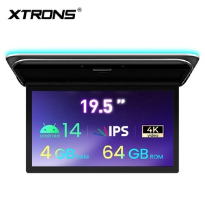 XTRONS Lecteur multimédia de toit de voiture Android 14 rabattable 19,5 pouces, Octa Core 4+64 Go, prend en charge la vidéo 4K UHD, écran IPS, entrée HD - Product Image 4