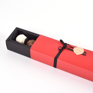 Spot Long Rectangular Paper <b>Gift</b> Boxes Chocolate Packaging Drawer Boxes Single Grid Long <b>Wedding</b> Candy <b>Box</b> - Product Image 5