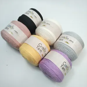 16ply 100g 100% tinh khiết mercerized chải bông Crochet sợi sợi đan bông Crochet