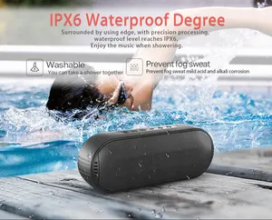 Hifi ses süper bas kablosuz su geçirmez açık Stereo taşınabilir Bluetooth5.0 hoparlör