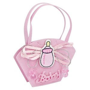 Piccole Borse Rosa per Bomboniere, Sacchetti Regalo per Biberon - Product Image 1