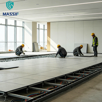 Dalles de plancher surélevé pour salle informatique, panneaux de plancher surélevé ESD, plancher surélevé en céramique antistatique