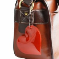Porte-clés en PVC gonflé en forme de cœur, couleur personnalisée, logo personnalisé, taille personnalisée, impression en typographie, imperméable, ensemble cadeau promotionnel