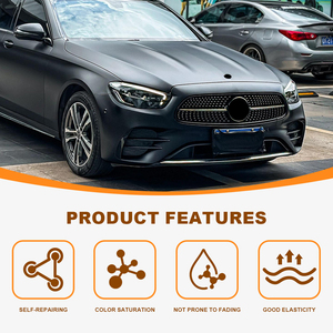 Pellicola Protettiva per Carrozzeria Auto XTFF PPF TPU SILENT BLACK 7.5mil, Cambio Colore, Anti-UV, Auto-Riparante, in Rotolo - Product Image 2