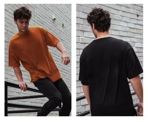 T-shirt Homme Personnalisé Haut de Gamme en Coton Lourd 100% avec Logo, T-shirt Oversize Personnalisé par Transfert Thermique – Vente en Gros - Product Image 4