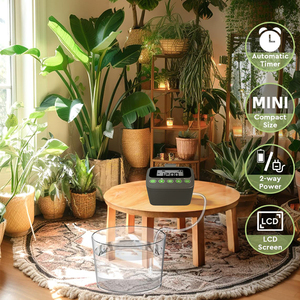 Temporizador de <span class=keywords><strong>Riego</strong></span> para Plantas de Interior - Controlador de <span class=keywords><strong>Riego</strong></span> Automático Programable para el Cuidado a Largo Plazo de Plantas de Interior - Product Image 2
