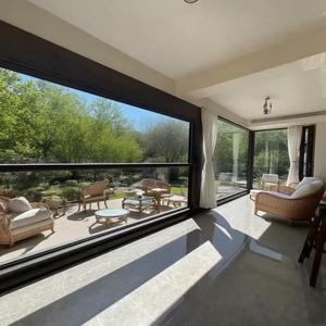 Jendela pengangkat elektrik kaca aluminium perumahan pengendali jarak jauh otomatis jendela geser vertikal - Product Image 1