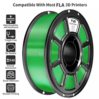 Filamen PLA Sutra 1.75mm untuk Printer 3D dengan Hasil Akhir Metalik Mengkilap Akurasi Dimensi +/- 0.02 mm Gulungan 1kg (2.2lbs)