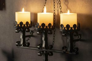 <strong>Gothic</strong> Black Wall <strong>Candle</strong> Sconces 3 Iron Candelabra <strong>Gothic</strong> Victorian Wall Decor Rustic Wall Mount <strong>Candle</strong> <strong>Holder</strong> for Dining Room - Product Image 6