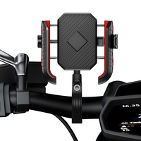 Support de téléphone portable anti-vibration pour moto pour téléphone portable 5.4-7.8"