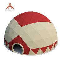Dôme géodésique de luxe Kawagebo Kamp (KK) 12M en PVC résistant aux UV pour exposition, salon professionnel, serre, glamping, hôtel igloo
