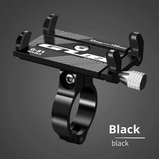 G-81 Aluminum Alloy Bicycle Phone Holder for Electric Car Motorcycle Off-road Riding with Handlebar Mount 55-100mm Width Range
