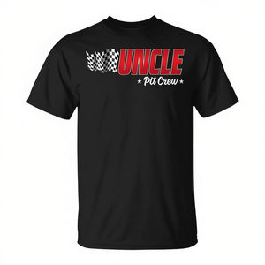 T-shirt de course automobile Uncle Pit Crew pour homme adulte, à manches courtes et col rond, idéal pour les fêtes de course en famille - Product Image 2
