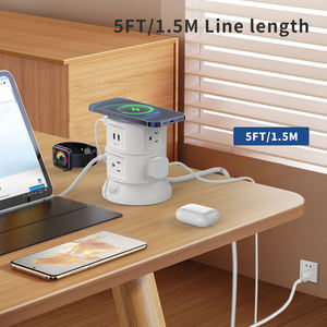 ปลั๊กพ่วงอเนกประสงค์พร้อมระบบป้องกันไฟกระชาก ชาร์จไร้สายแม่เหล็ก 15W รุ่น R6 พร้อมเต้ารับแบบ US <span class=keywords><strong>4</strong></span> ช่อง - Product Image 3