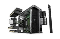 Station de travail tour pleine taille Precision T7960 avec processeur Intel Xeon W7-3445, 32 Go de RAM, 512 Go de stockage, chipset Intel W790, 16 emplacements DIMM, 1400 W