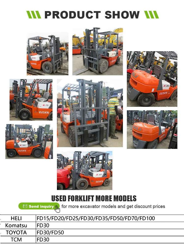 China Manufacturer Hot-sale 2ton Diesel Forklift Fd20t With Competitive Price