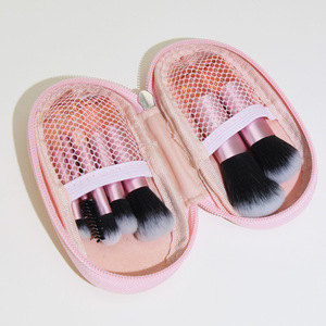 Ensemble <span class=keywords><strong>de</strong></span> 10 <span class=keywords><strong>mini</strong></span>-pinceaux <span class=keywords><strong>de</strong></span> <span class=keywords><strong>maquillage</strong></span> avec logo personnalisé, pinceau à poudre, pinceau à fard à paupières, <span class=keywords><strong>maquillage</strong></span> avec sac, 10 en 1 - Product Image 2