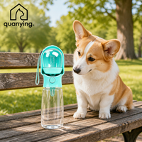 Botella de Agua Portátil para Perros, Dispensador de Agua a Prueba de Fugas para Viajes al Aire Libre, para Perros Pequeños y Medianos, Gatos y Mascotas