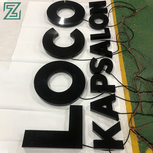 لافتات بإضاءة خلفية مخصصة خارجية أمامية لمتاجر الأعمال، حروف لافتة بإضاءة ليد لافتة شعار خارجية - Product Image 2