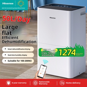 Deshumidificador de Alta Potencia con Motor Industrial, 50 Litros, Portátil, para Uso Doméstico e Industrial, Alta Productividad en Absorción de Humedad - Product Image 5