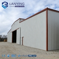 Almacén de Estructura de Acero Prefabricado con Panel Sándwich Aislado, Fácil Instalación, Taller y Centro Logístico
