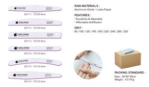 Özel ambalaj çift taraflı tırnak törpüsü <span class=keywords><strong>100</strong></span> irmik düz zımpara Zebra tırnak manikür dosyaları - Product Image 6