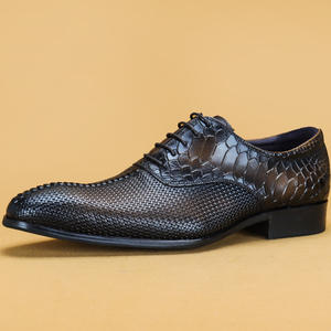 Zapatos Casuales de Negocios para Hombre, de Cuero Genuino, Suaves, Formales, Oxford, Transpirables, Impermeables, con Cordones, a la Moda, EVERGREEN - Product Image 5
