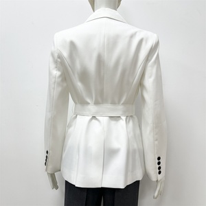 <span class=keywords><strong>Blazer</strong></span> Elegante da <span class=keywords><strong>Donna</strong></span> in Velluto Tinta Unita, Antirughe, Monopetto, a Maniche Lunghe, Vestibilità Aderente, <span class=keywords><strong>con</strong></span> Chiusura, per Ufficio e Casual - Product Image 3