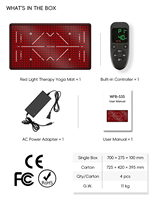 Alfombrilla de Luz Roja de Gran Tamaño 1050x600mm, 40W, 660nm, 850nm, para Uso Doméstico, Yoga, Meditación y Relajación Diaria