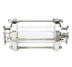 Mira sanitaria en línea de acero inoxidable SS304, cristal de 1,5 pulgadas, con extremo de virola TC - Product Image 4